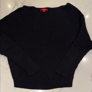 Guess Women's Knit Black Off-Shoulder Sweater